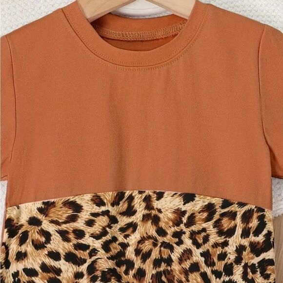 Girl's color block tshirt dress sz 4-5Y - Picture 6 of 6